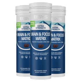 BSYS Brain Focus  Coffee Flavor  These Chewable Supplements Taste Like Your Morning Brew Keep You Sharp And Skip The Jitters FocusHacks  CoffeeLoversW (Option: Three bottles)