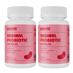 BSYS Vaginal Probiotic Capsules  Vaginal Health Support Formula Yeast Balance  UTI Prevention Aid  Menopausal Wellness Vaginal Dryness Relief Antibiot (Option: Two bottles)