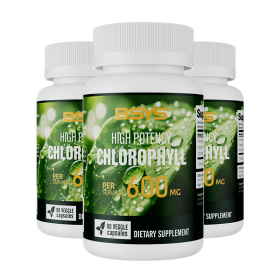 BSYS Chlorophyll Capsules  Fat Metabolism Support Aid Blood Purification & Detox Boost  Digestive Health & Constipation Relief Helper  Immune System E (Option: Three bottles)