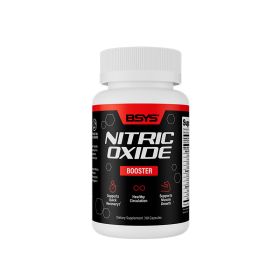 BSYS Nitric Oxide Support  Promotes Healthy Blood Flow  Vascular Relaxation  Muscle Oxygen & Nutrient Delivery  Fatigue Resistance  WorkoutPerformance (Option: One bottle)
