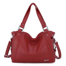 Hobo Bag for Women Handbags Tote Bag Ladies Chic Shoulder Bag (Color: Red)