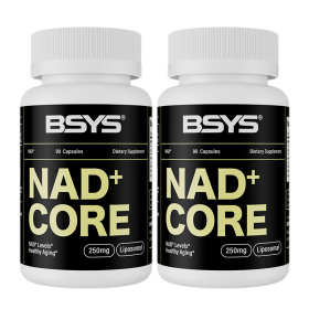 BSYS NAD Supplements  Anti-Aging Vitality Support  Metabolic & Cognitive Health Boost  Mitochondrial Energy Enhancement  Healthy Weight Management & I (Option: Two bottles)